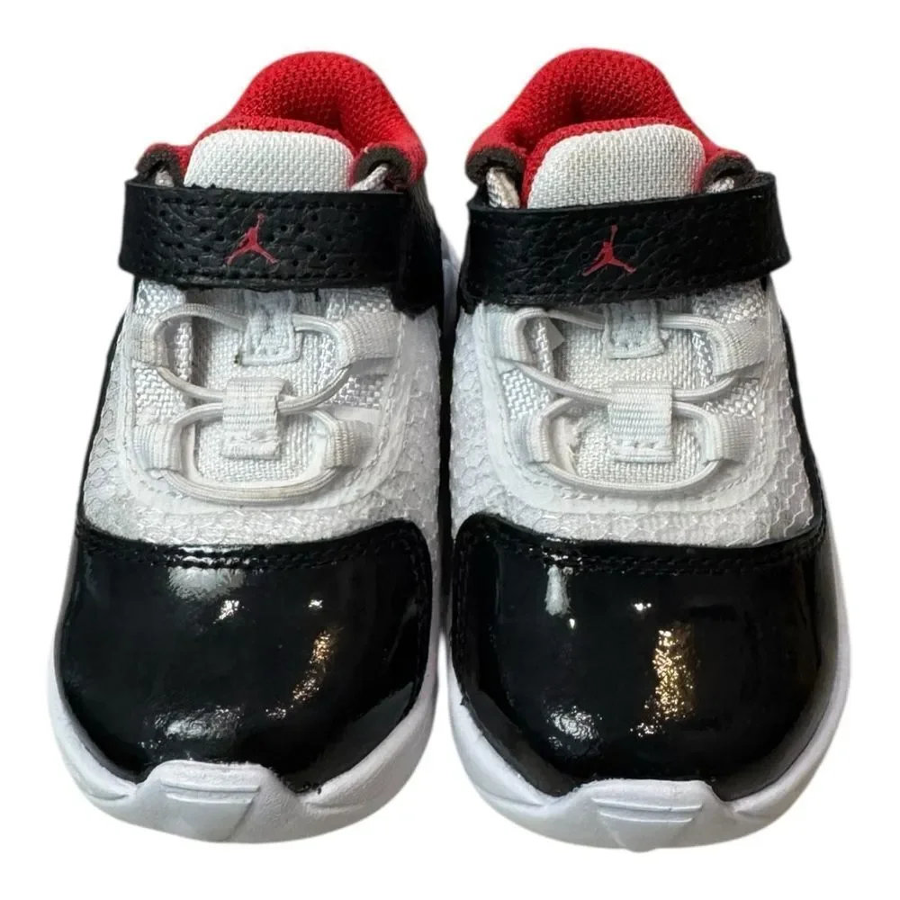 Air Jordan 11 Cmft Low 'White Red Black' CZ0906-160 Toddler Baby Sneakers 5C